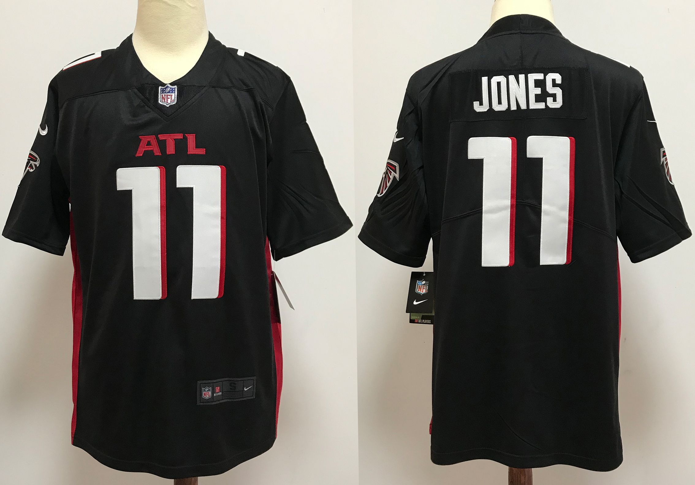 Men Atlanta Falcons 11 Jones Black New Nike Limited Vapor Untouchable NFL Jerseys